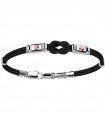 Zancan Bracelet for Men - Black Kevlar Regatta with Flat Knot - 0