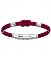 Bracciale Zancan per Uomo - Regata Kevlar Rosso Bordeaux con Nodo Piano