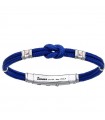 Bracciale Zancan per Uomo - Regata Kevlar Blu con Nodo Piano