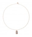 Rue Des Mille Woman Necklace - Madly Chain with Rose Gold Heart Medal - 0
