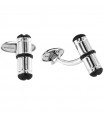 DAVITE & DELUCCHI MAN CUFFLINKS WITH BLACK DIAMONDS - 0