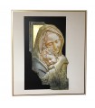 Petra Madonna picture - Slate and Alabaster bas-relief 45x54 cm - 0