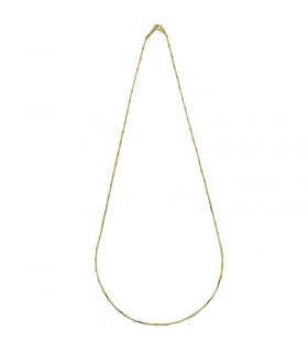 Chimento Tradition Gold Bamboo Classic Necklace 50cm For Man 0