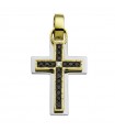 Chimento Rood Pendant - Tradition Gold in 18k White and Yellow Gold with Diamonds - 0